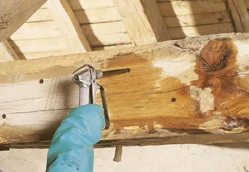 Traitement charpente par injection à Libourne dans le département de la Gironde (33).